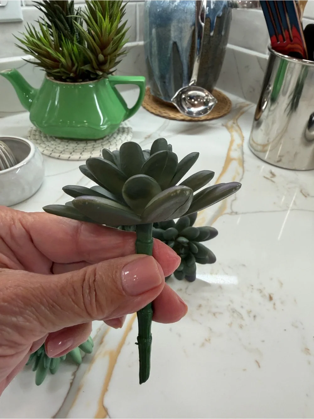 Artificial Succulent Arrangement in Green -